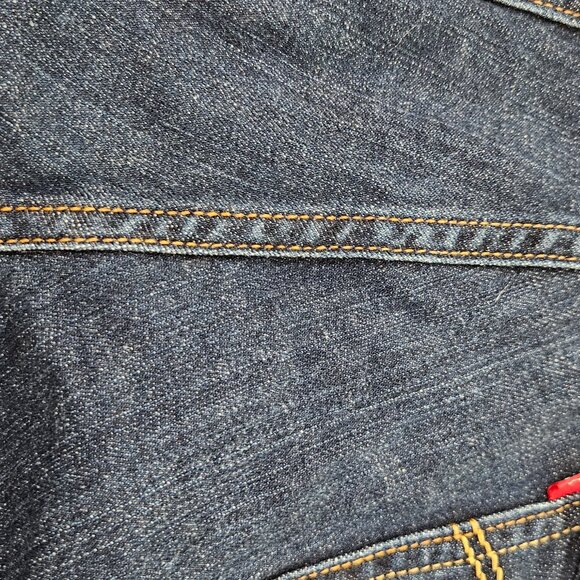 Classic Levi's 526 Slender Boot Cut Denim Jeans Women's 10M Dark Wash - Picture 7 of 14
